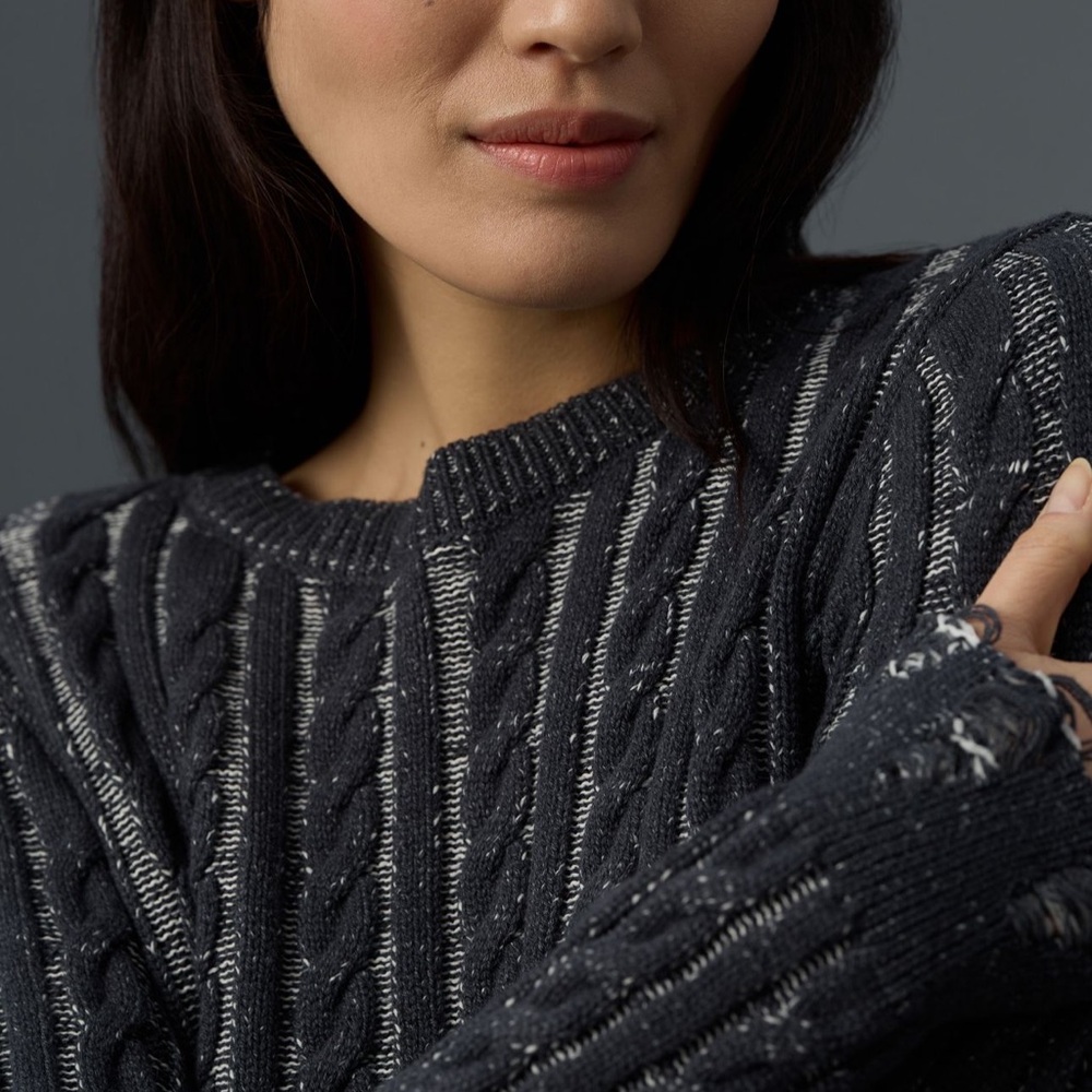 *Anthropologie Pilcro Distressed Pullover Sweater - Picture 3 of 5